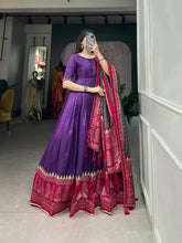 royal purple Anarkali gown