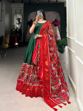 Women's Heavy Silk patola and Digital Print Gown