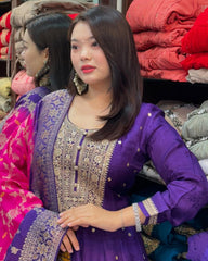 Luxurious Purple Traditional Indian Ethnic Wear