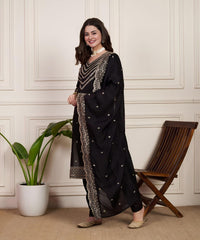Classic Black Beauty with Intricate Gota Work