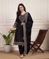 Classic Black Beauty with Intricate Gota Work