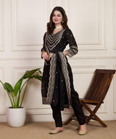 Classic Black Beauty with Intricate Gota Work