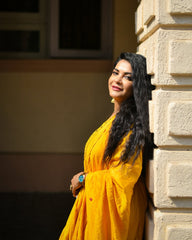 Golden Glow – Hand Embroidered Ethnic Ensemble