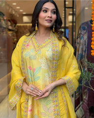 Radiant Yellow Ethnic Suit with Dupatta