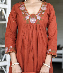 Trendy Kurta Pant Dupatta Set With Embrodary For Women