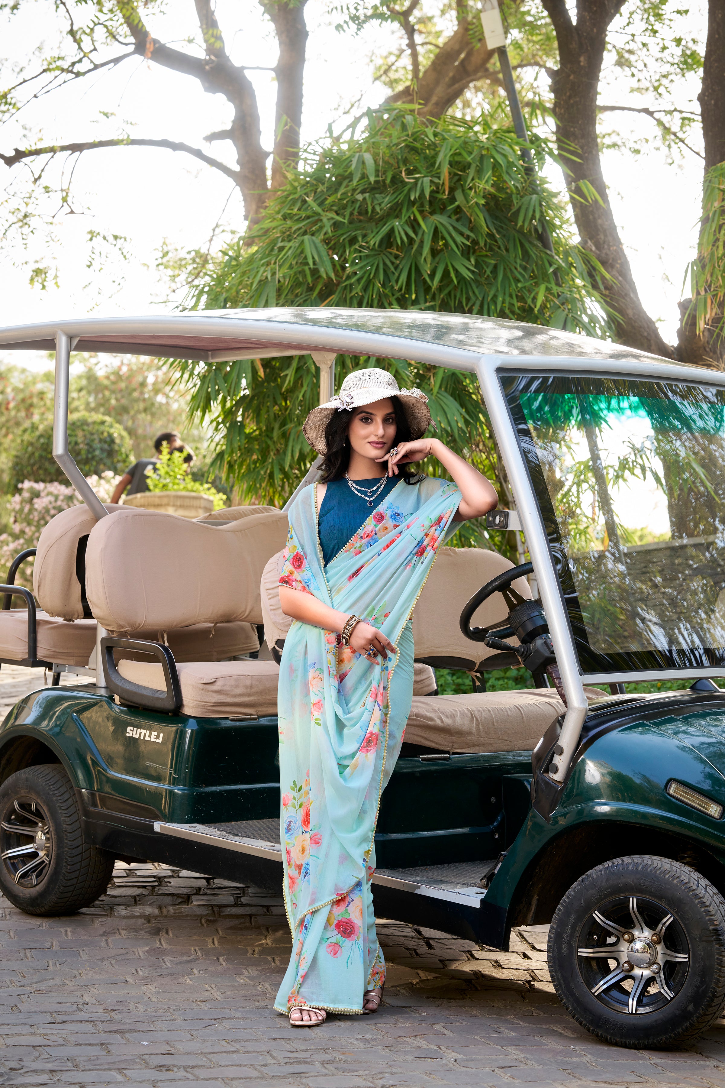 Amazing Sky blue Color Saree
