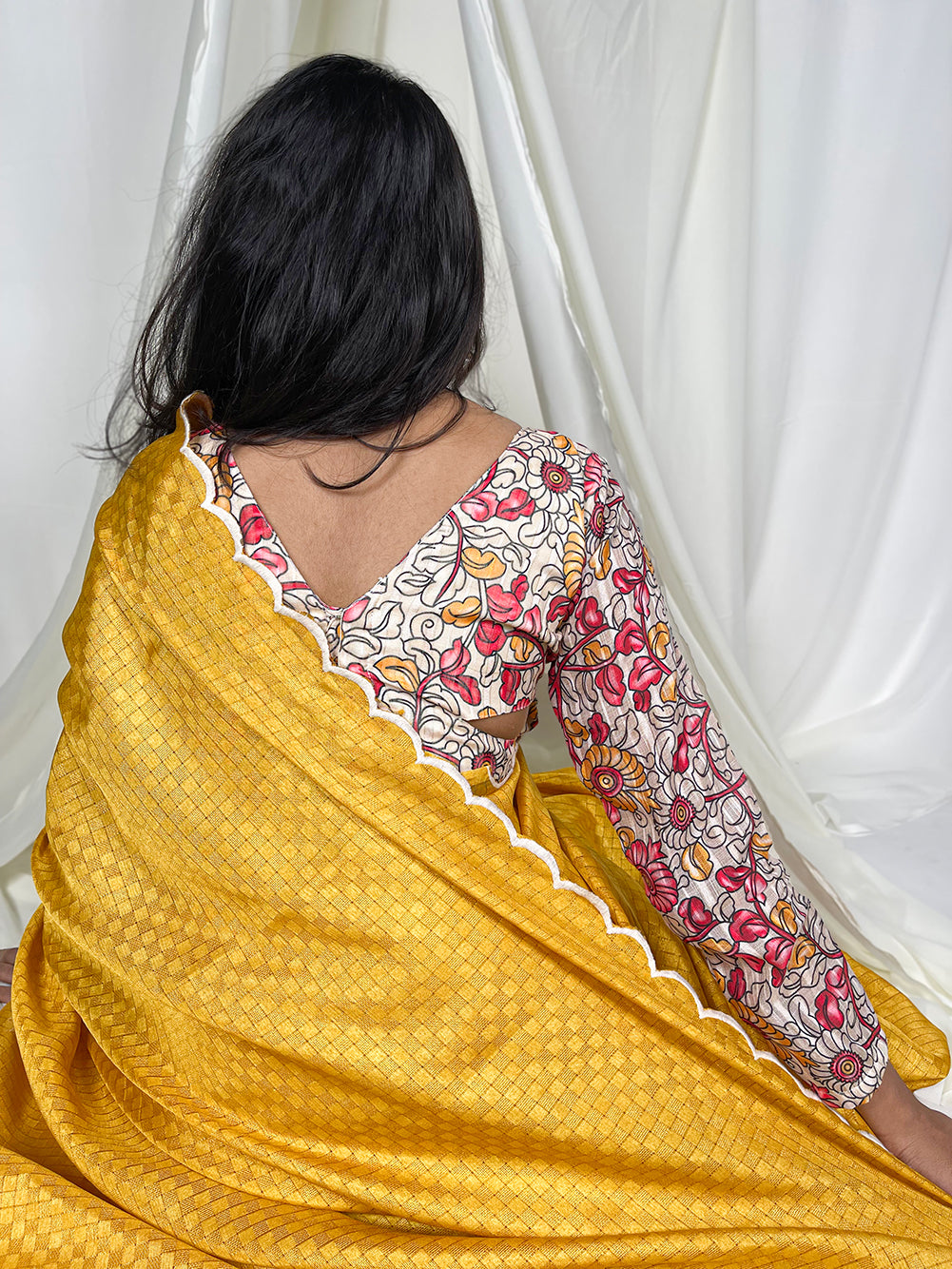 Radiate Elegance in Sunshine Yellow Saree