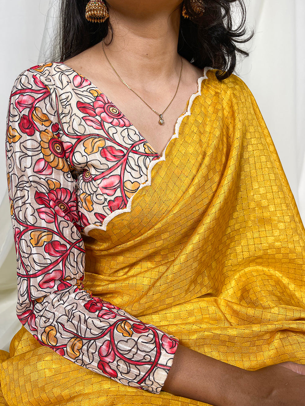 Radiate Elegance in Sunshine Yellow Saree