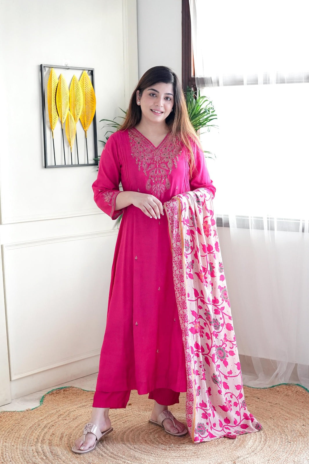 Women Embroidery A-Line Kurta Set