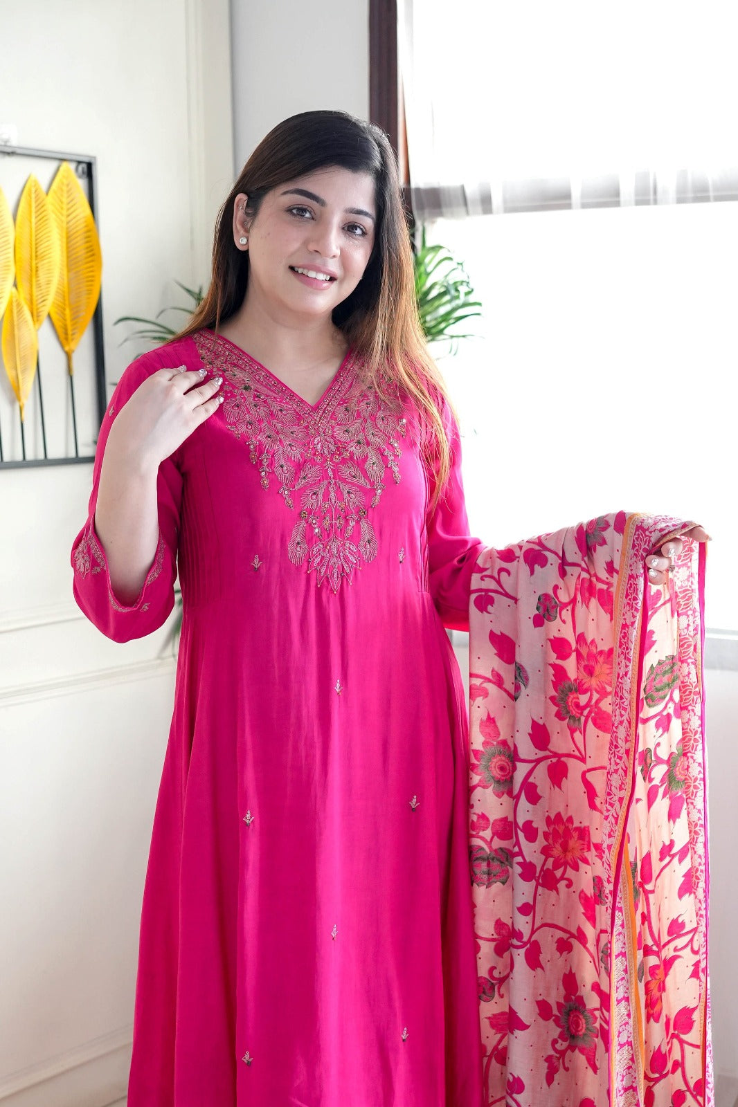 Women Embroidery A-Line Kurta Set