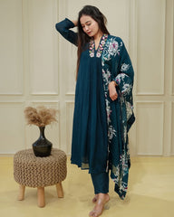 Indian Pakistani Salwar Suit Kurti Set Women Party Wear Top