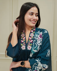Indian Pakistani Salwar Suit Kurti Set Women Party Wear Top