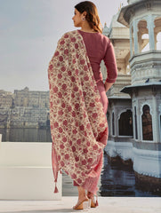 Premium Cotton Kurta Pant With Dupatta Set For Women