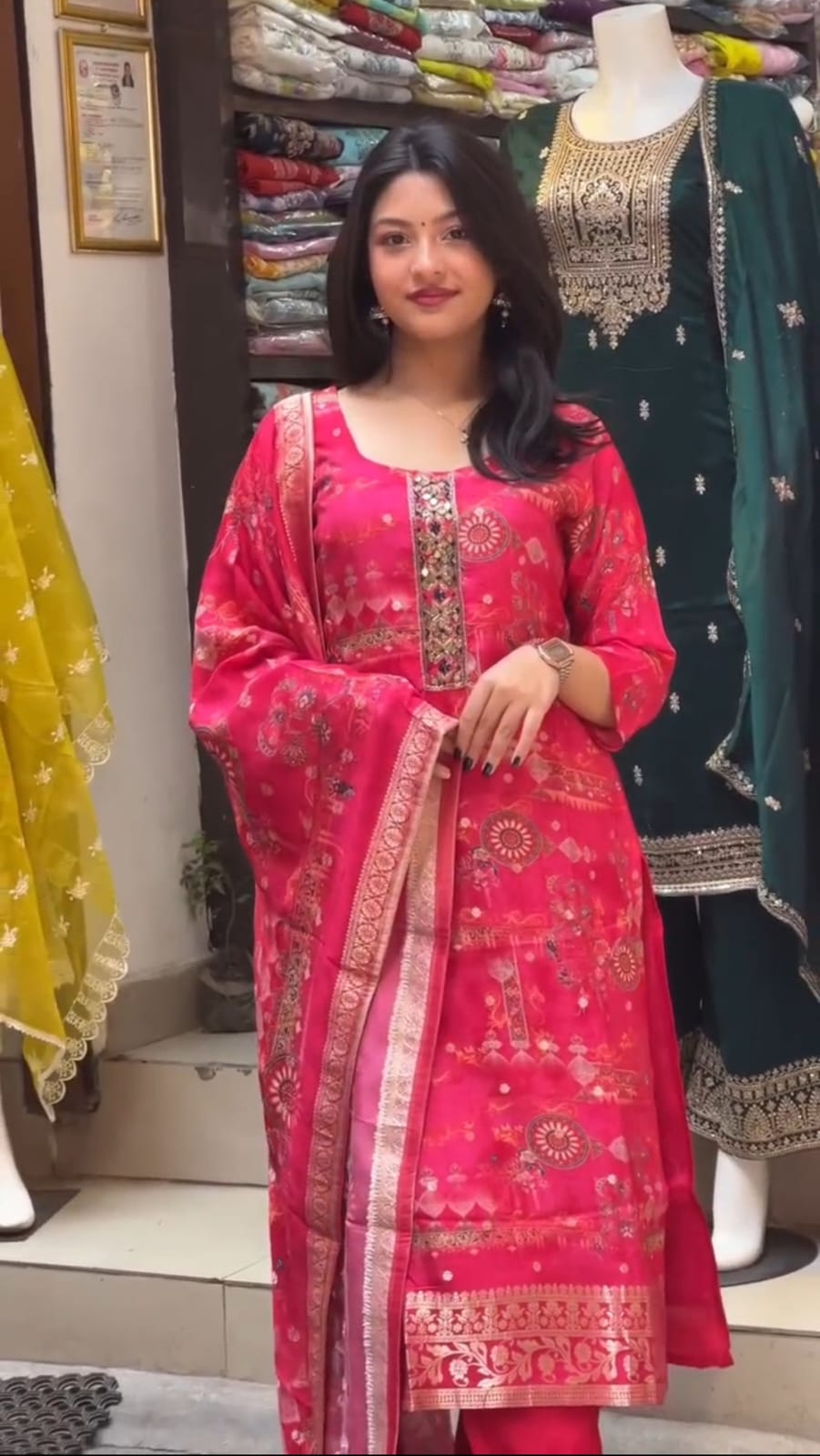 Festive Flares – Red Embellished Ethnic Ensemble