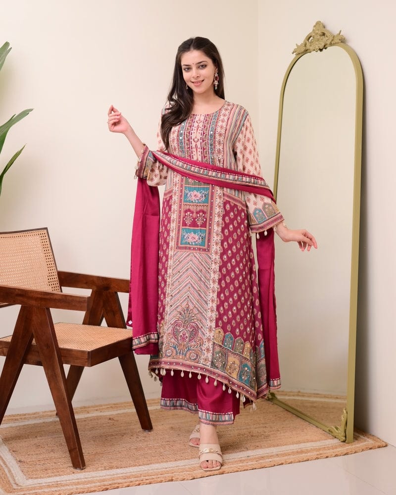 JASOOD FULL ANARKALI KODI  ROUND SET