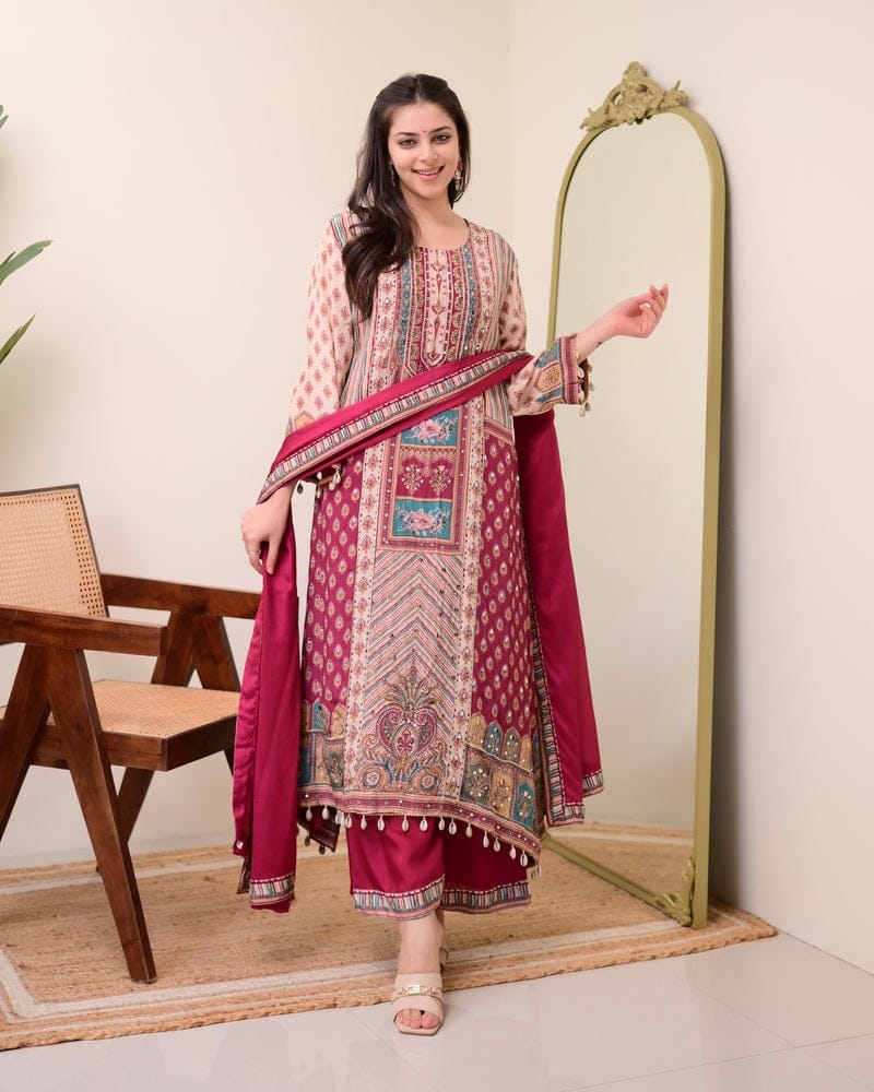 JASOOD FULL ANARKALI KODI  ROUND SET