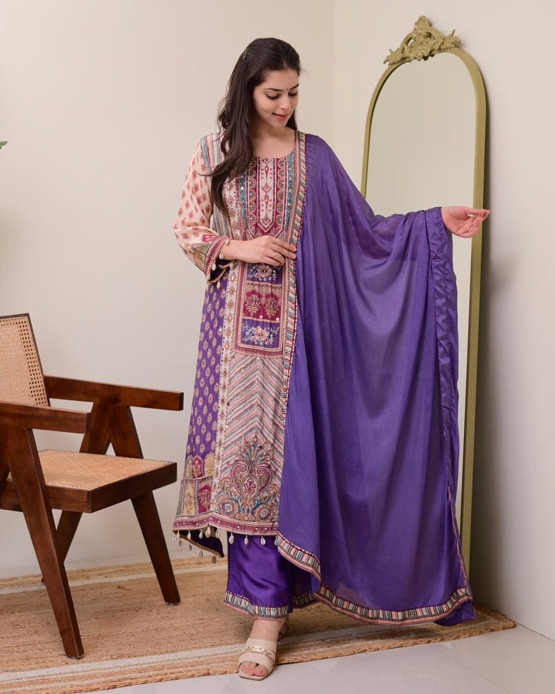 JASOOD FULL ANARKALI KODI  ROUND SET