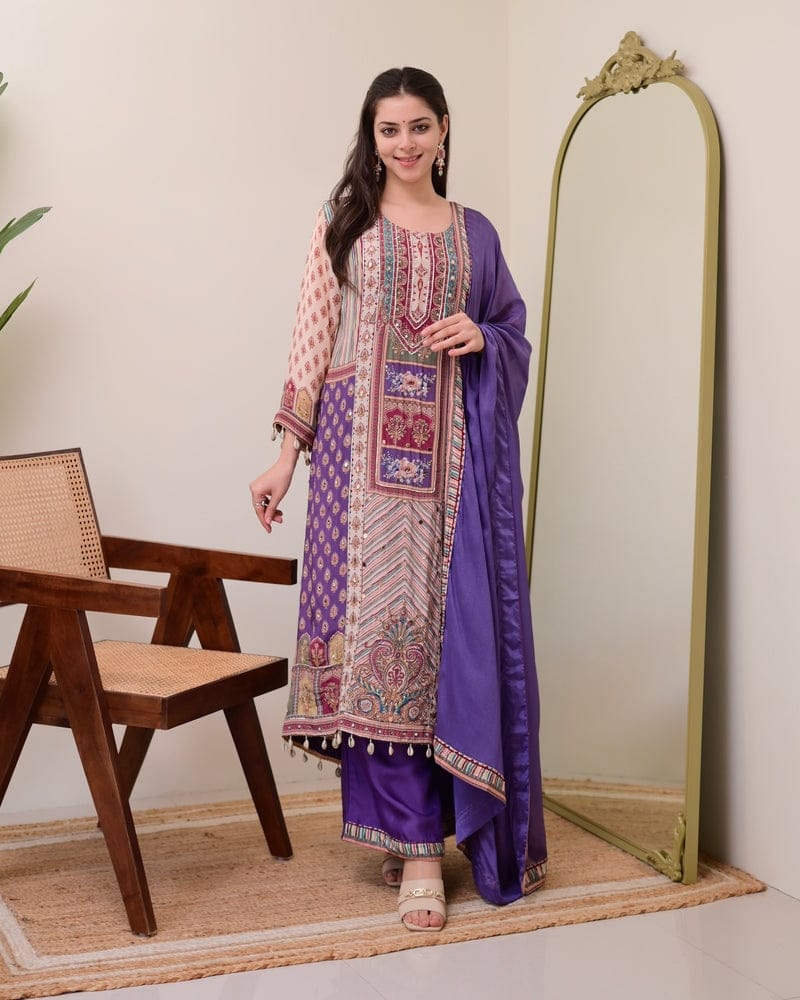 JASOOD FULL ANARKALI KODI  ROUND SET