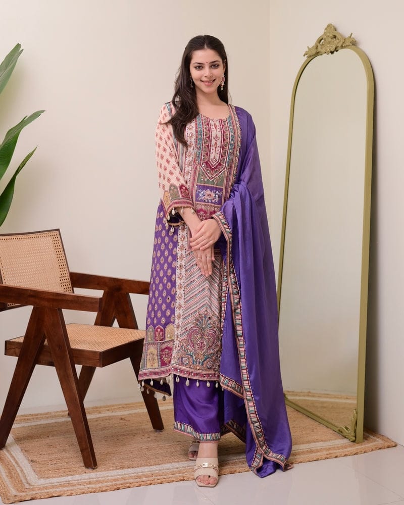 JASOOD FULL ANARKALI KODI  ROUND SET