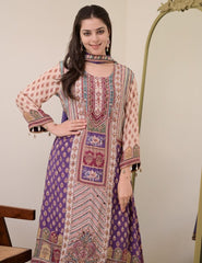 JASOOD FULL ANARKALI KODI  ROUND SET