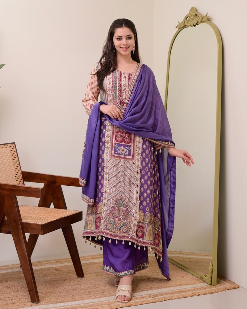 JASOOD FULL ANARKALI KODI  ROUND SET