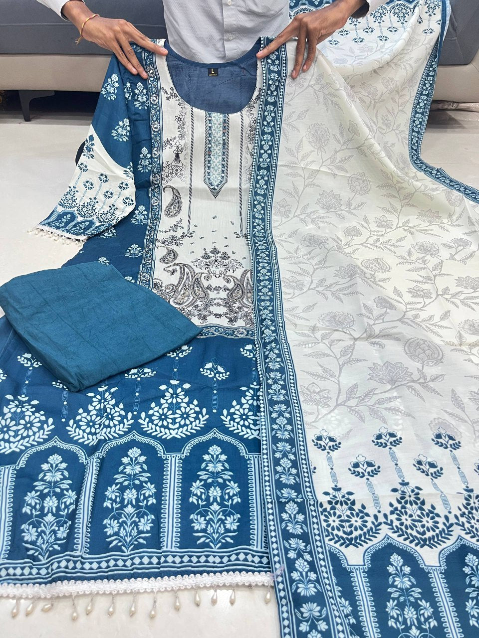 DIGITAL PRINTED A-LINE KURTA - PLAZZO WITH DUPATTA